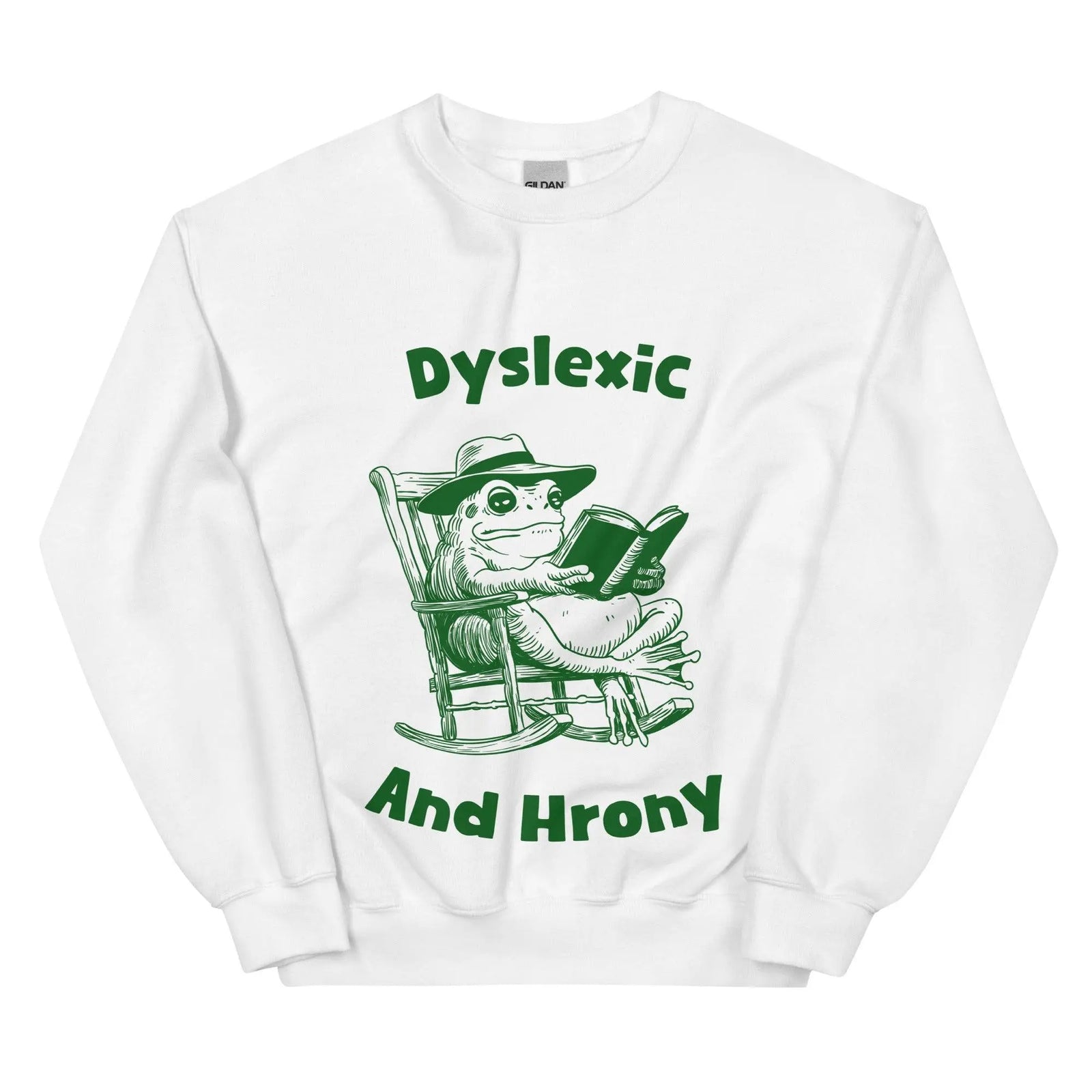 Dyslexic and Hrony sweatshirt - Orbital Clothing