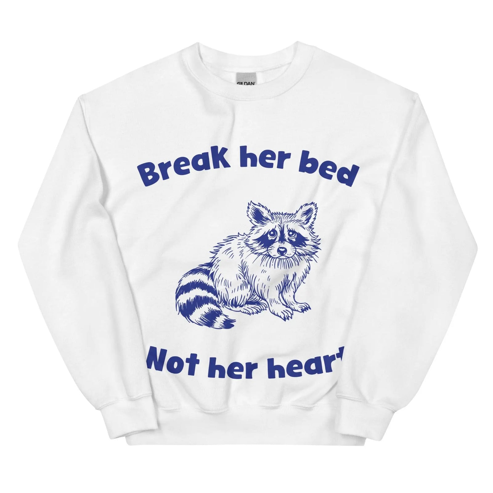 Break Her Bed Not Her Heart sweatshirt - Orbital Clothing