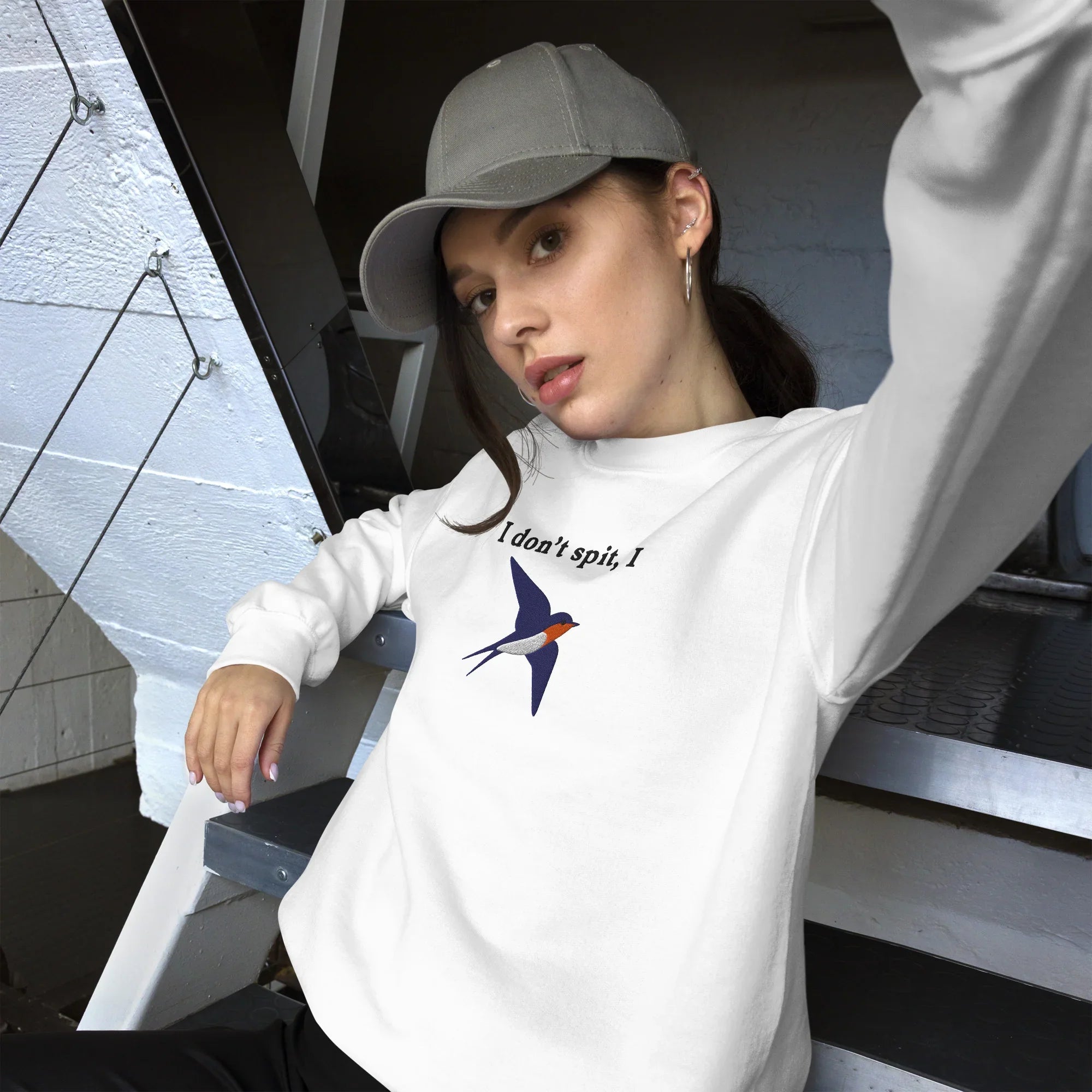 I don't spit, I swallow (embroidered) sweatshirt - Orbital Clothing