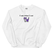 I am what I eat (embroidered) sweatshirt
