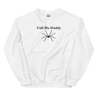 Call me Daddy (embroidered) sweatshirt - White / S