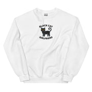 Black Cat Girlfriend embroidered sweatshirt