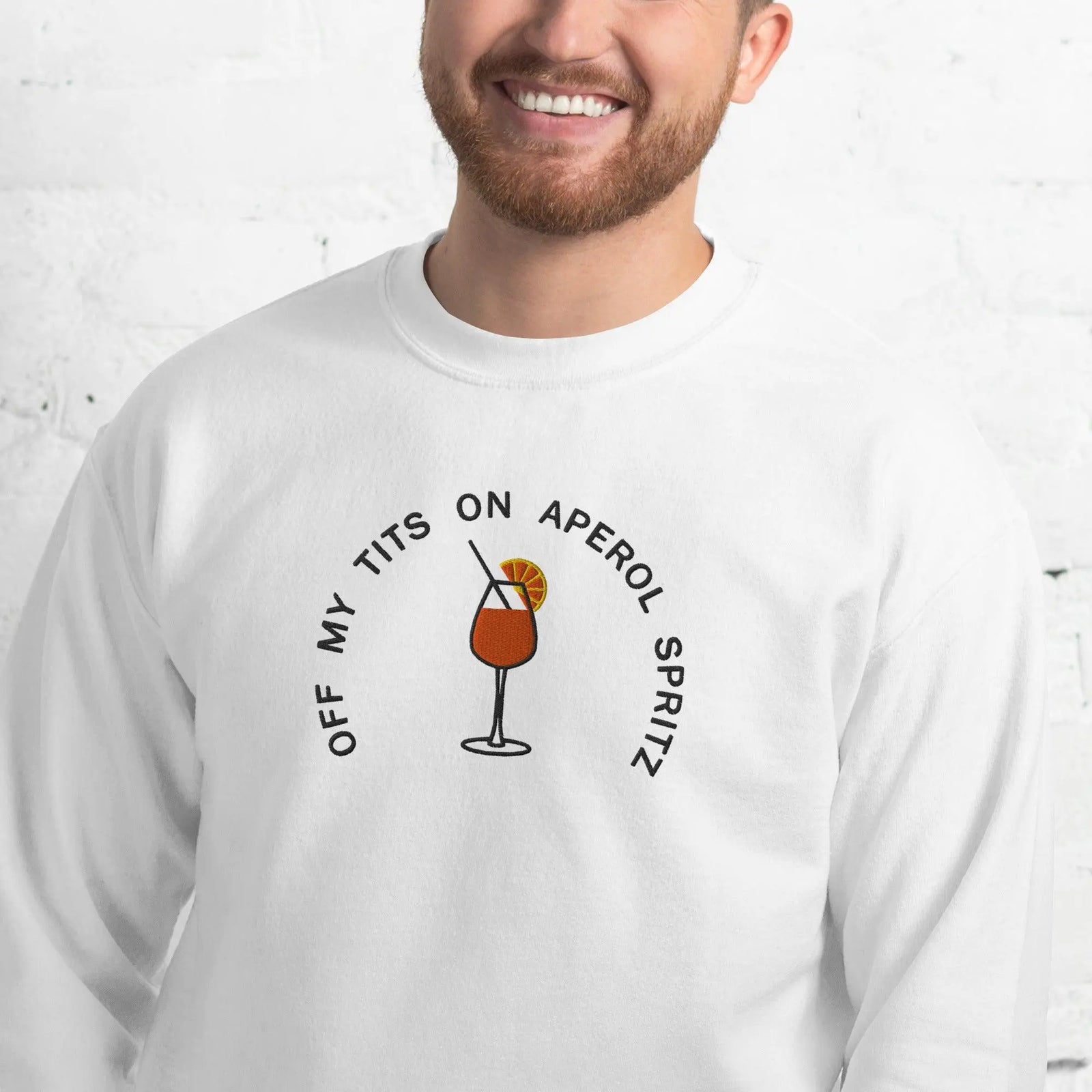 Off My Tits on Aperol Spritz Sweatshirt - Orbital Clothing