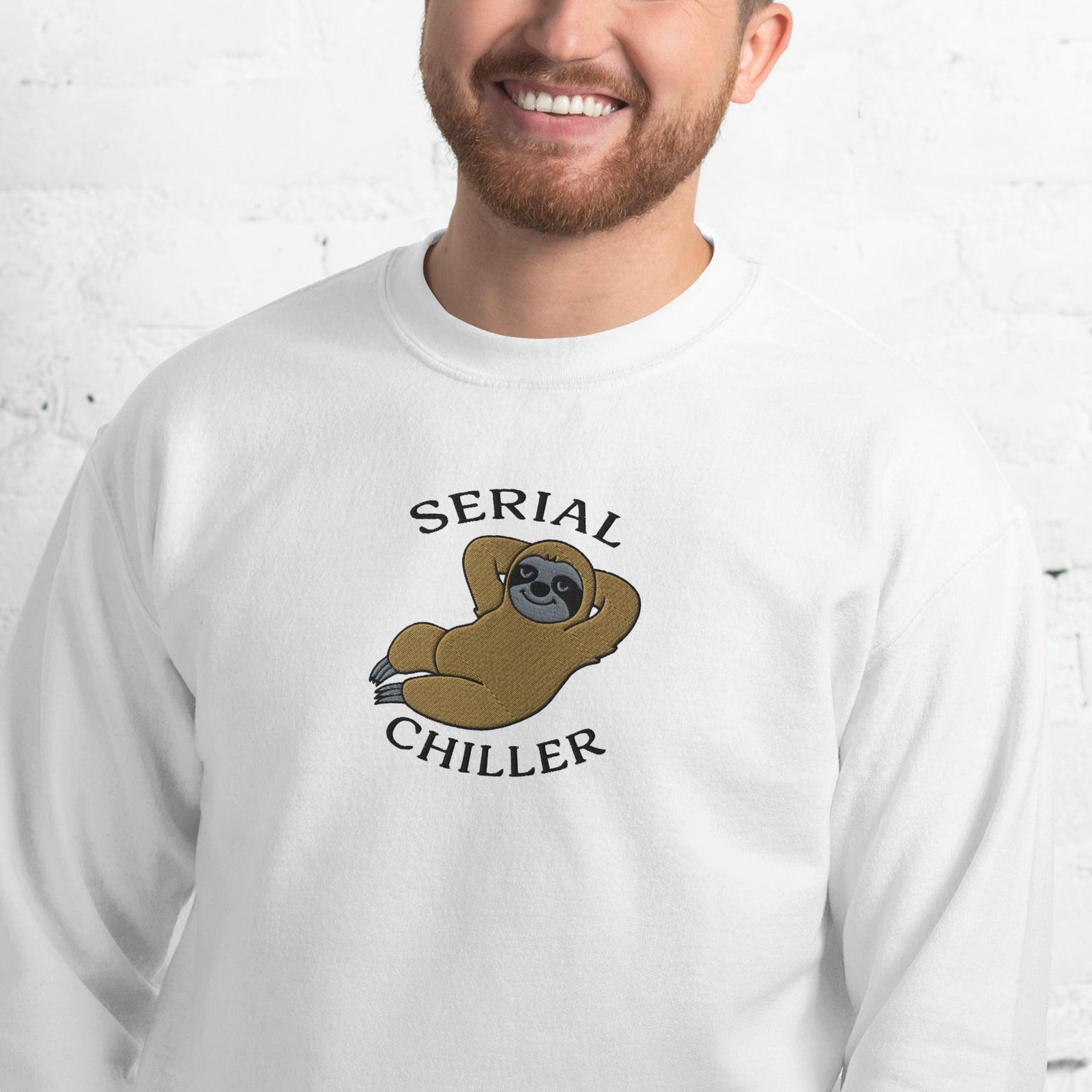 Serial Chiller (Embroidered) sweatshirt - Orbital Clothing