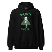 Hoodie mit Mottenmädchen-Motiv und großen Brüsten