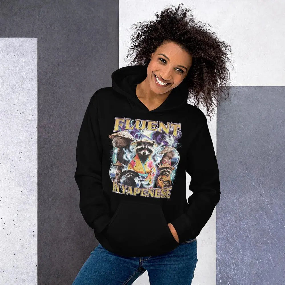 Fluent in Yapenese Hoodie - Orbital Clothing