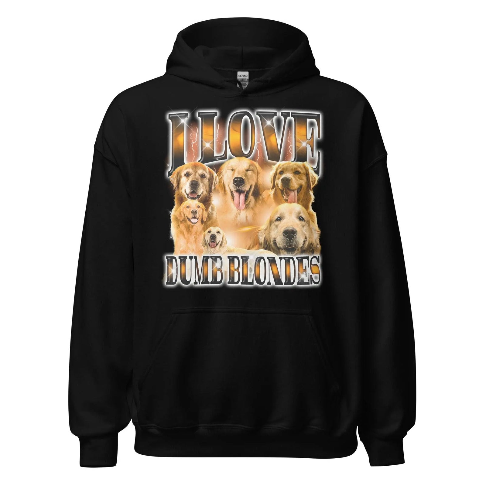 I Love Dumb Blondes Hoodie - Orbital Clothing