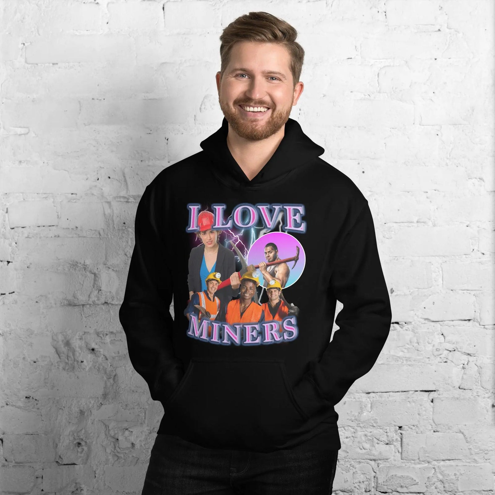 I Love Miners Hoodie - Orbital Clothing