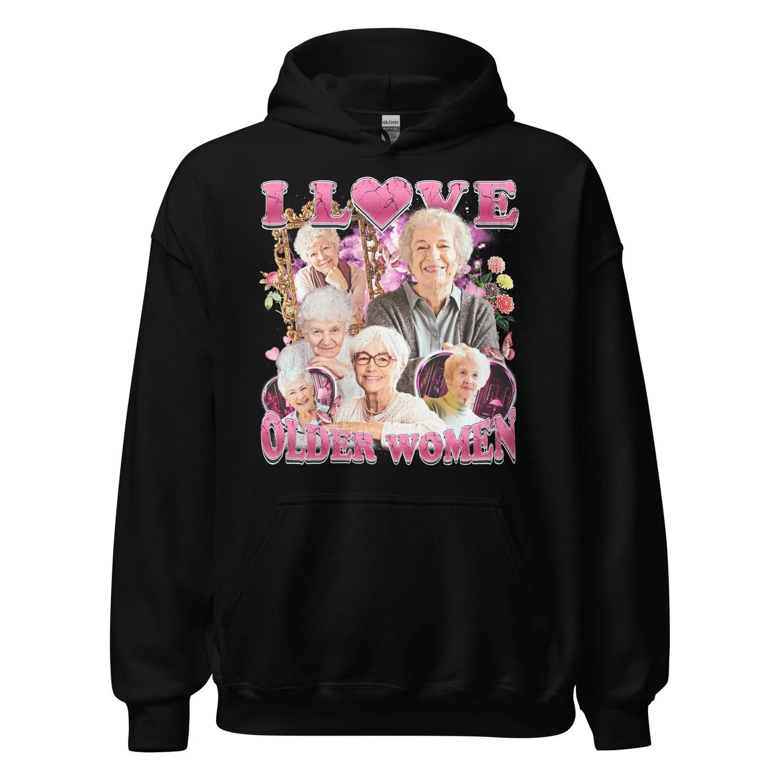 I love Older Women Hoodie - Orbital Clothing
