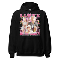 I love Older Women Hoodie - Black / S
