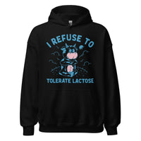 Hoodie „Ich verweigere Laktoseintoleranz“ - Schwarz / S