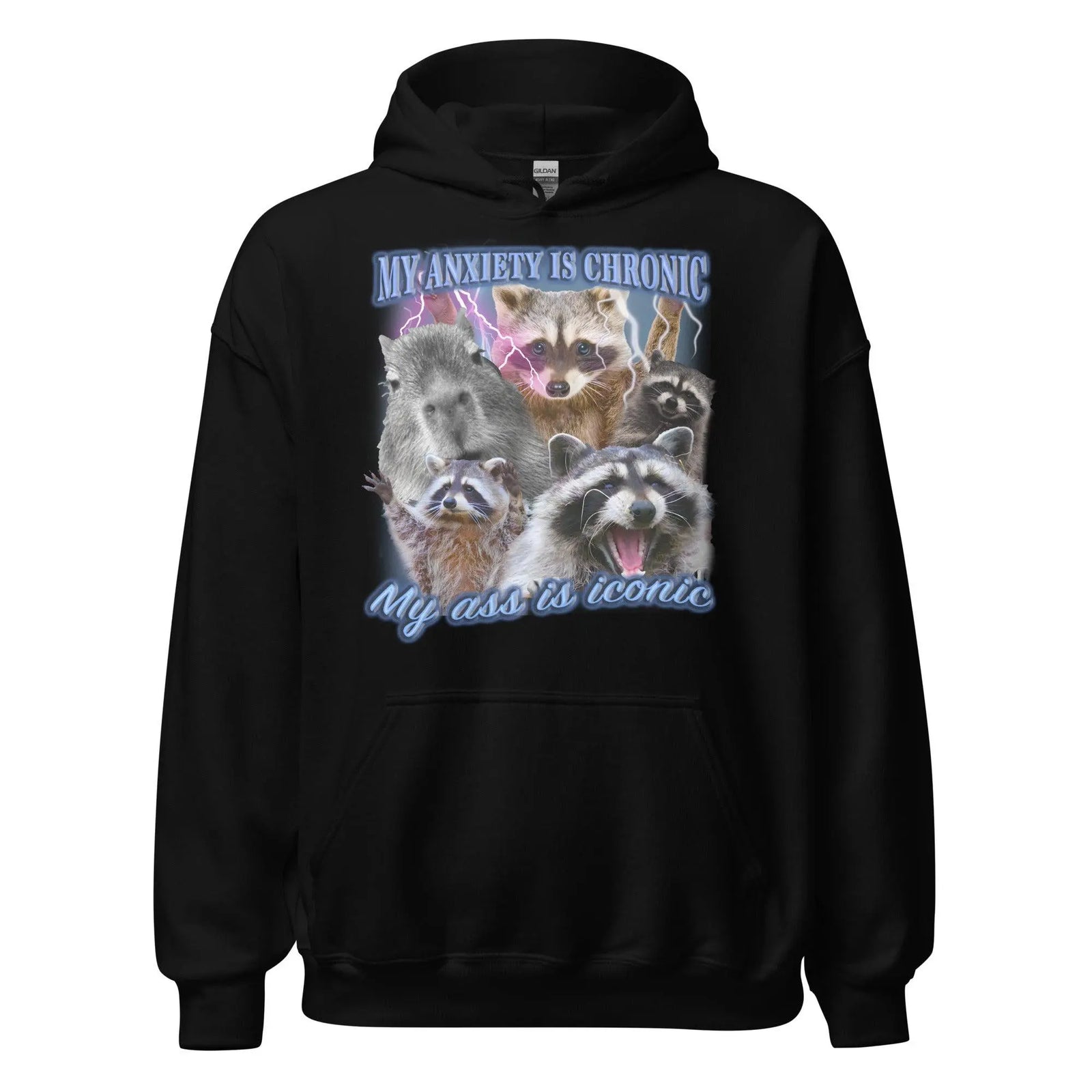My Anxiety is Chronic My Ass is Iconic Hoodie - Orbital Clothing