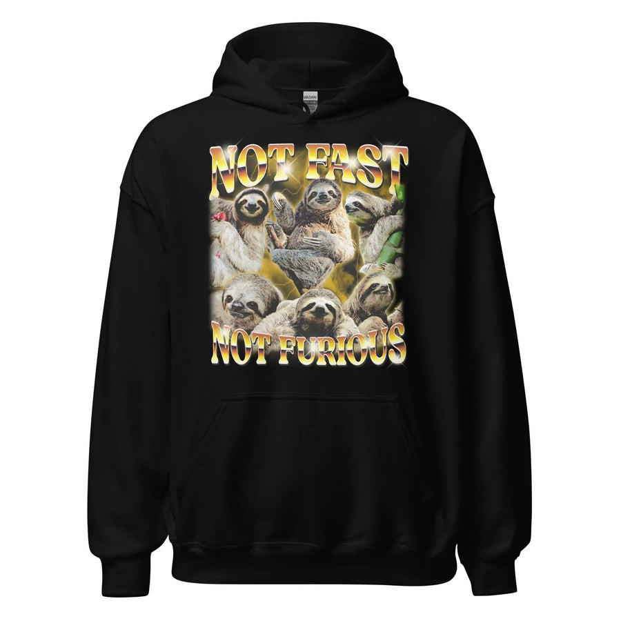 Not Fast Not Furious Hoodie - Orbital Clothing