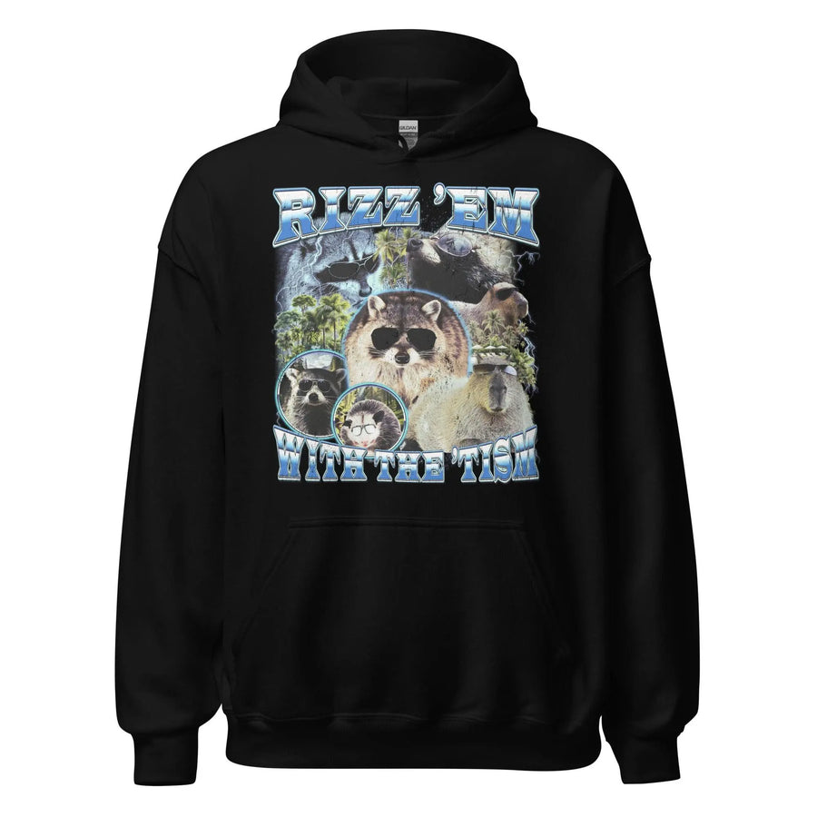 Rizz 'em with the 'tism Hoodie - Orbital Clothing