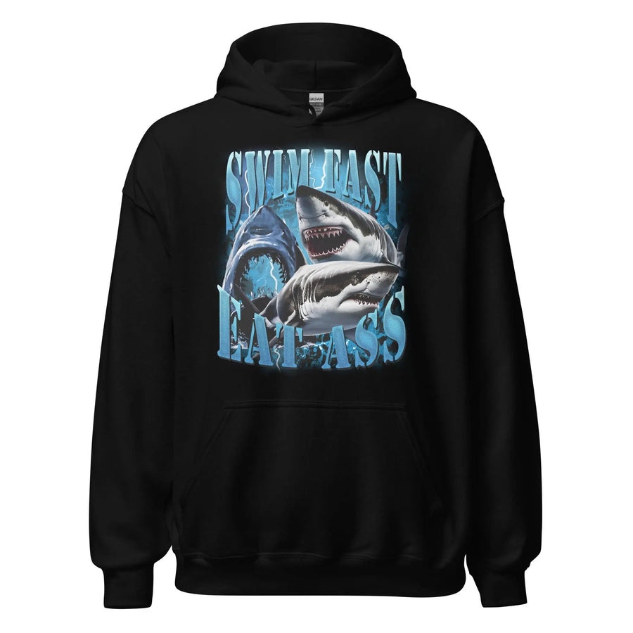 Swim Fast Eat Ass Hoodie - Orbital Clothing