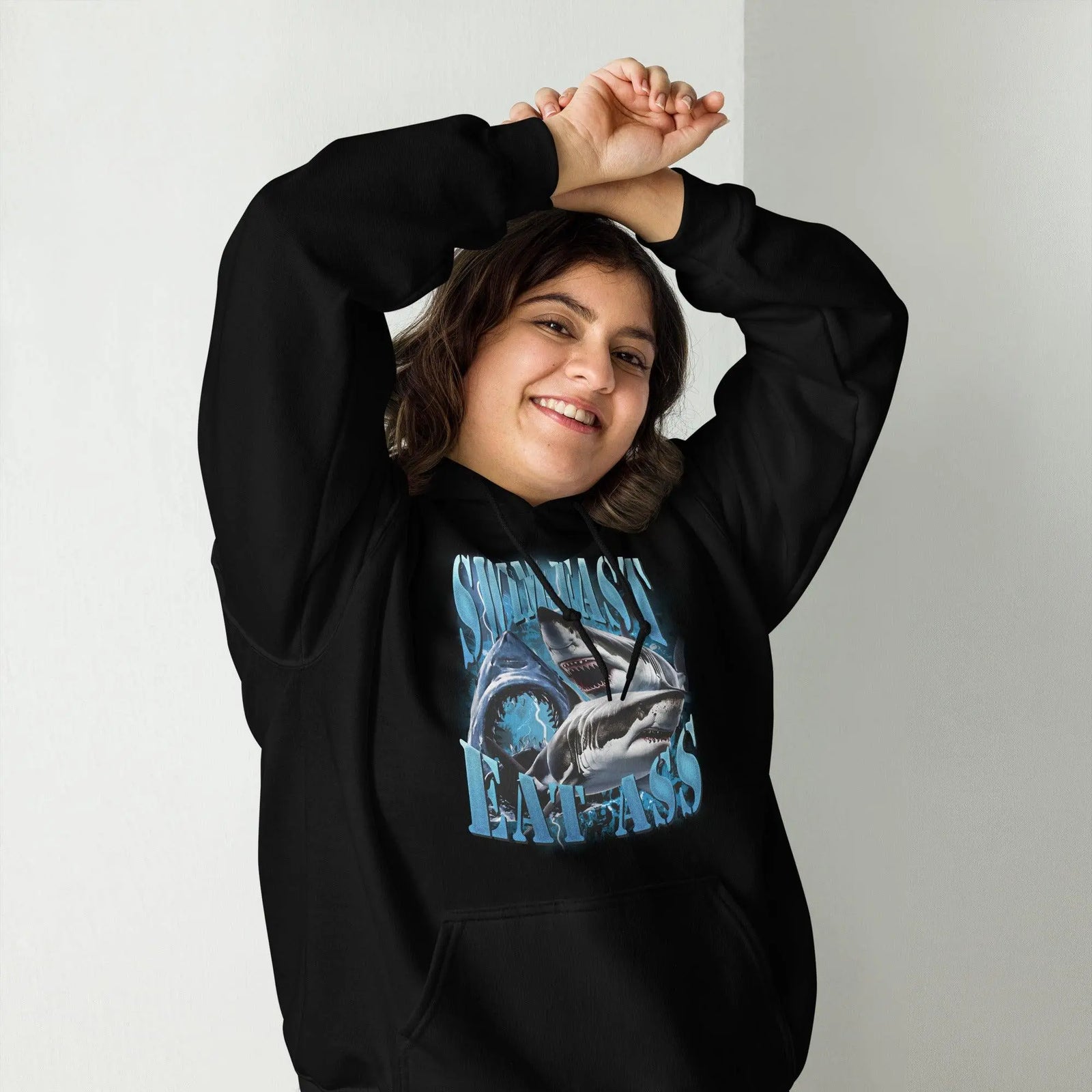 Swim Fast Eat Ass Hoodie - Orbital Clothing