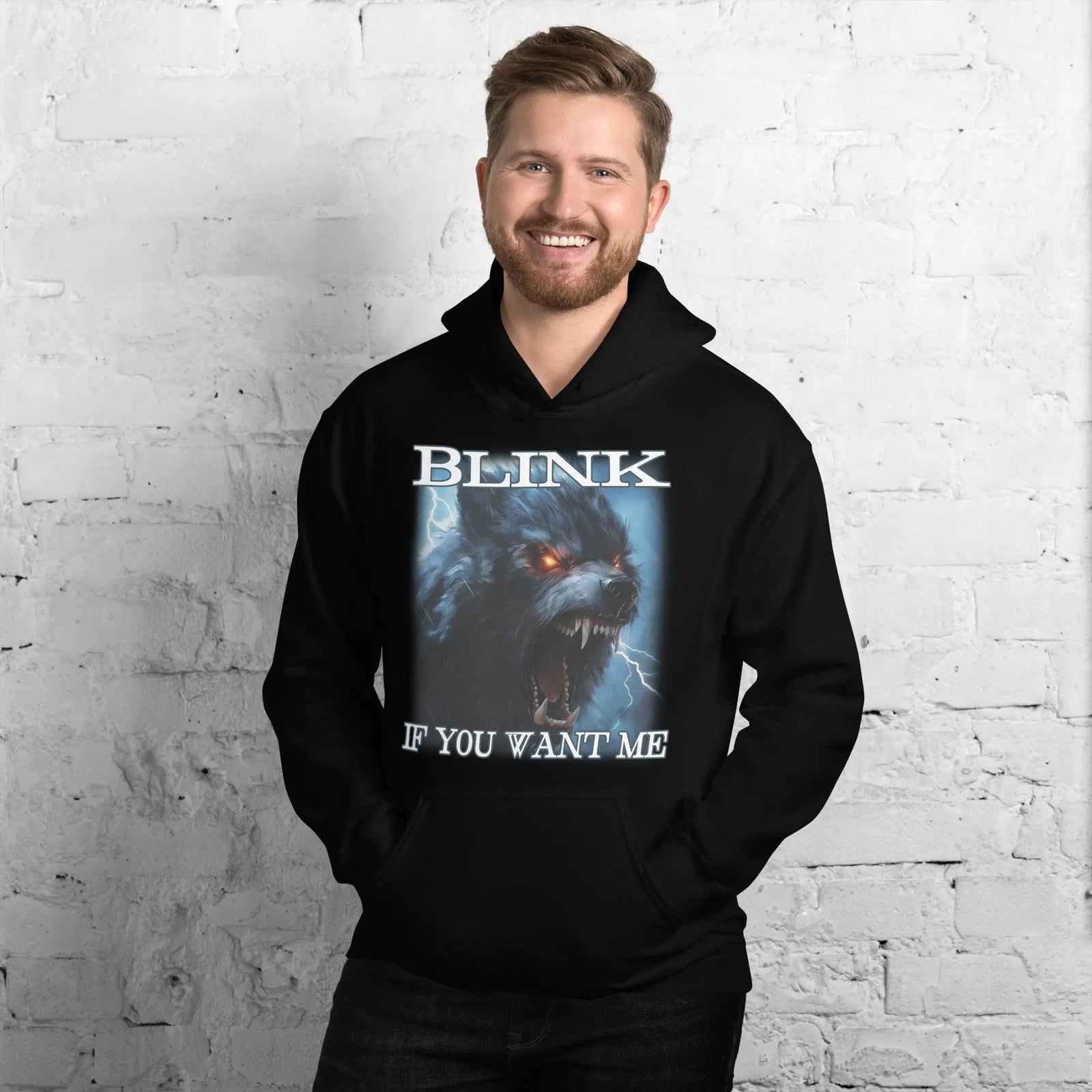 Blink If You Want Me Hoodie - Orbital Clothing