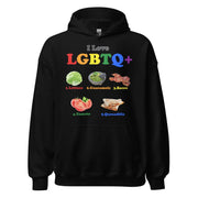 I Love LGBTQ+ Lettuce Guacamole Bacon Tomatoes Quesadilla Hoodie