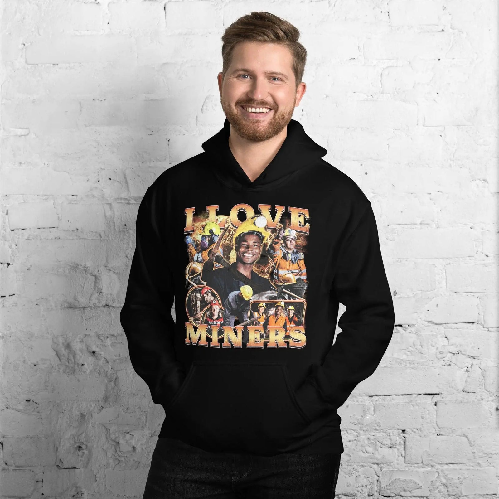 I Love Miners (Updated Design!) Hoodie - Orbital Clothing