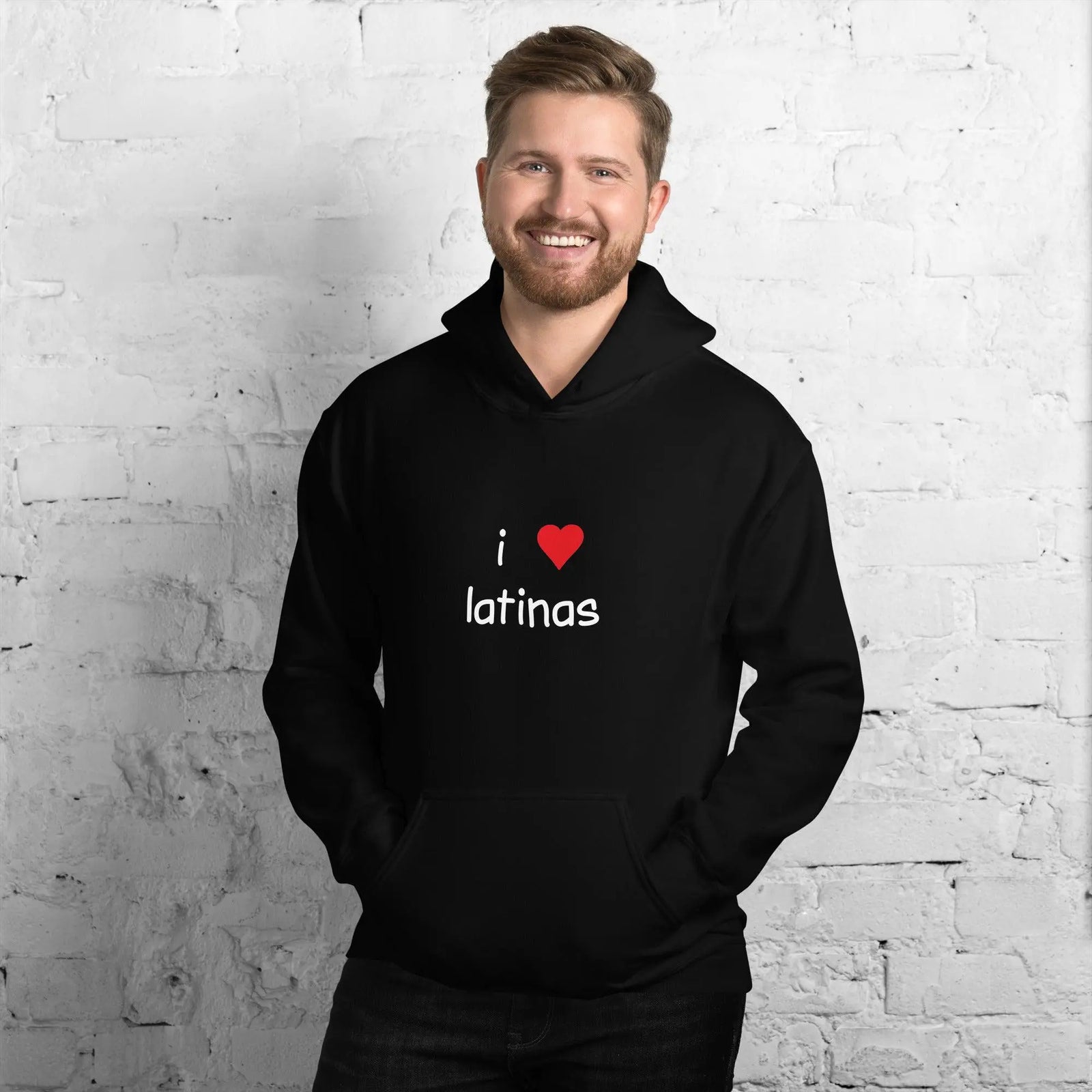 I Love Latinas Embroidered Hoodie - Orbital Clothing