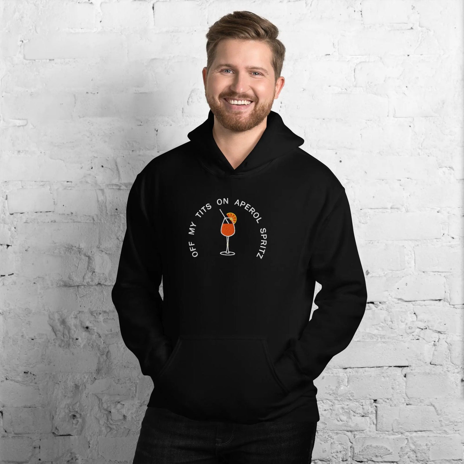 Off My Tits on Aperol Spritz Hoodie - Orbital Clothing