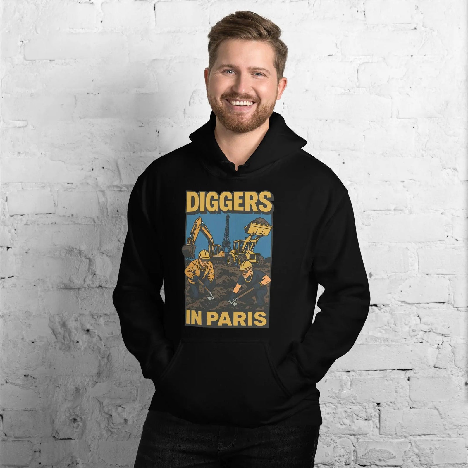Diggers in Paris Hoodie - Orbital Clothing