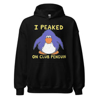 I Peaked on Club Penguin Hoodie - Black / S