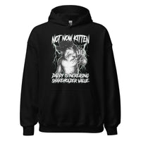 Not Now Kitten Daddy is Increasing Shareholder Value Hoodie - Black / S