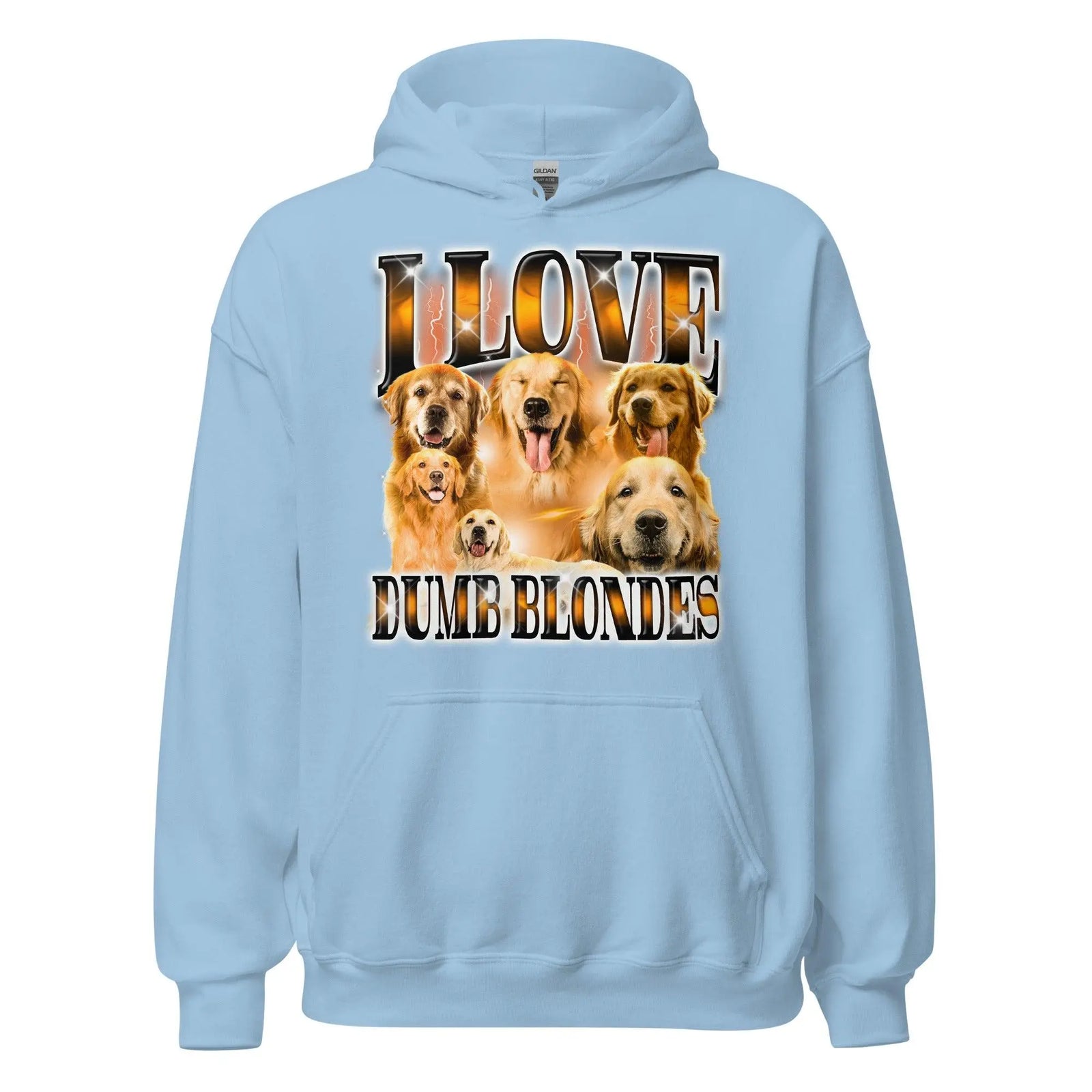 I Love Dumb Blondes Hoodie - Orbital Clothing