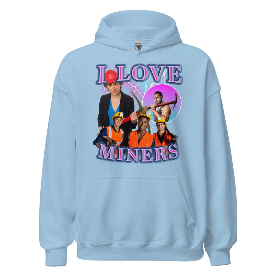 I Love Miners Hoodie - Orbital Clothing