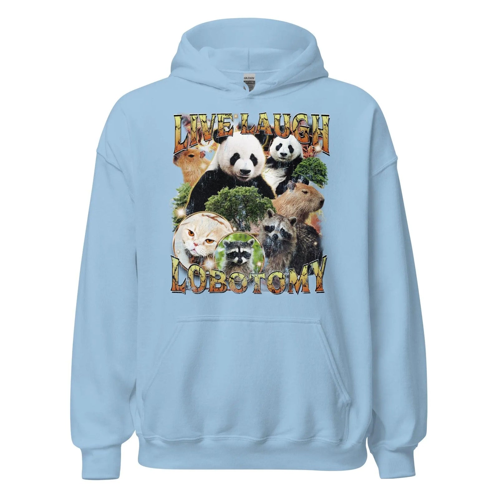 Live Laugh Lobotomy Vintage Design Hoodie - Orbital Clothing