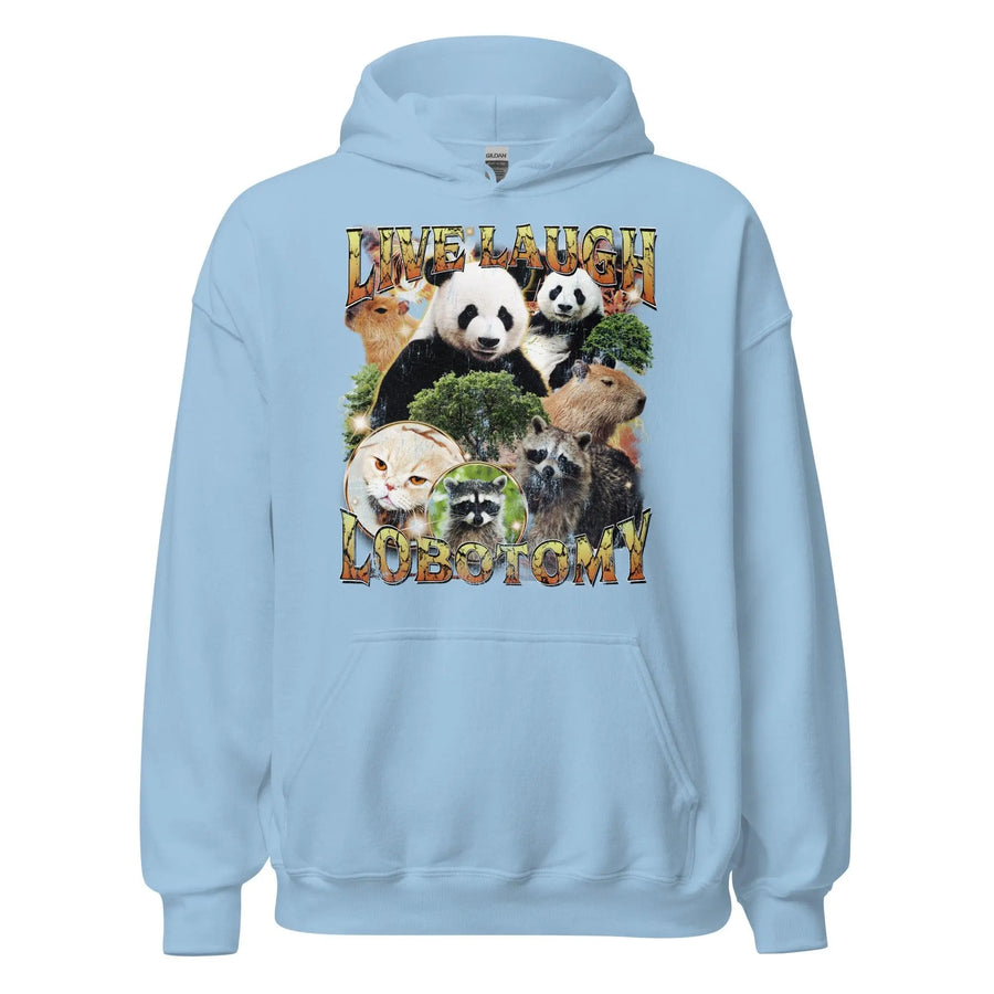 Live Laugh Lobotomy Vintage Design Hoodie - Orbital Clothing