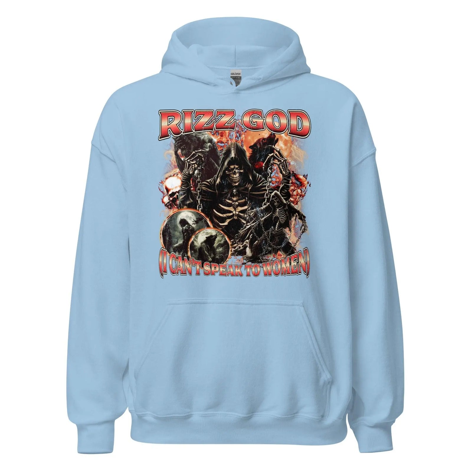 Rizz God (I can't speak to women) Hoodie - Orbital Clothing