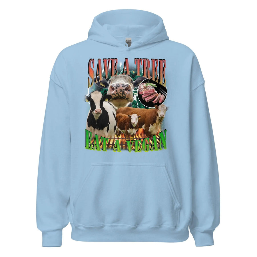 Save a Tree Eat a Vegan Hoodie - Orbital Clothing