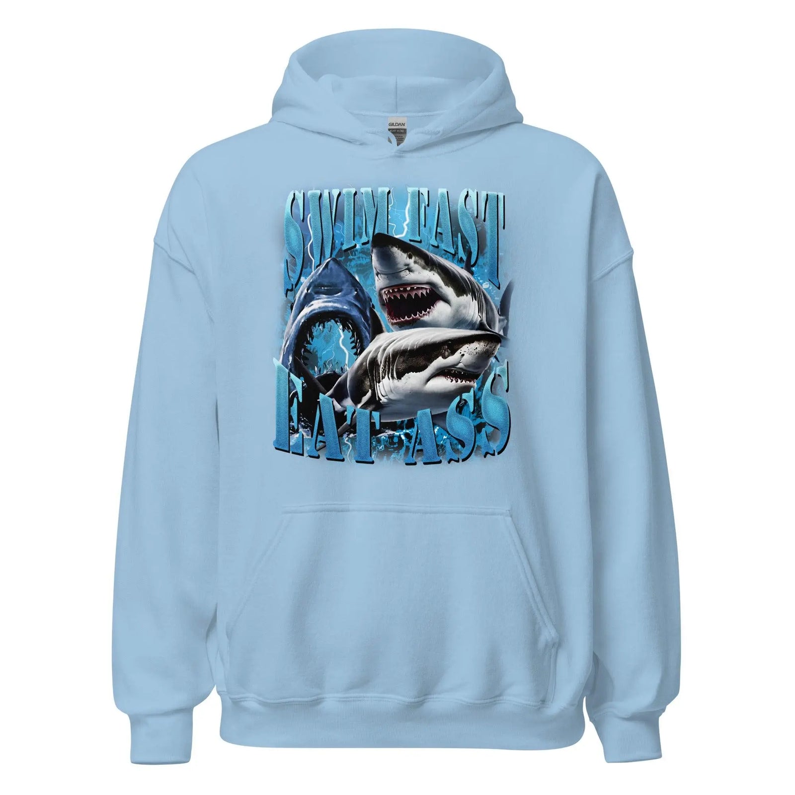 Swim Fast Eat Ass Hoodie - Orbital Clothing
