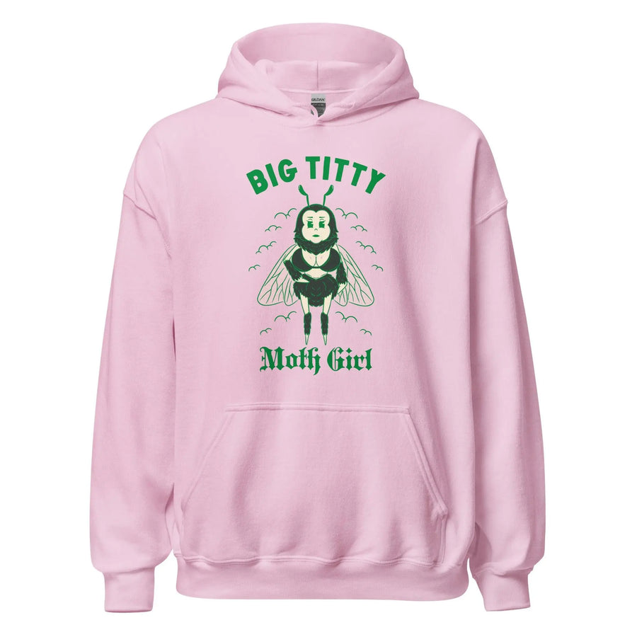 Big Titty Moth Girl Hoodie - Orbital Clothing