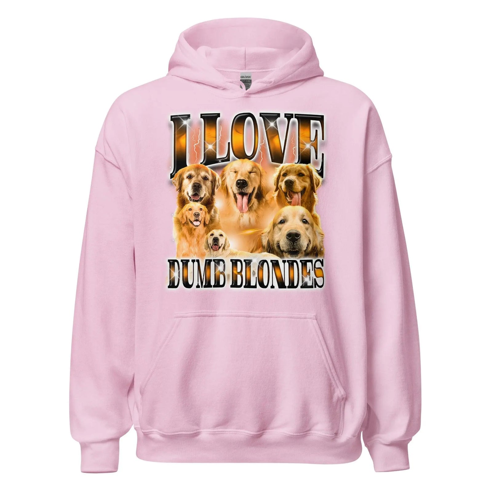 I Love Dumb Blondes Hoodie - Orbital Clothing