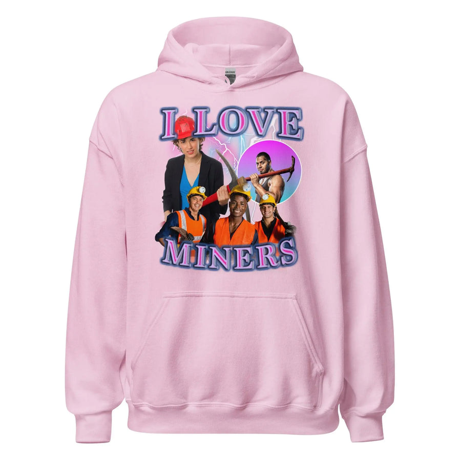 I Love Miners Hoodie - Orbital Clothing