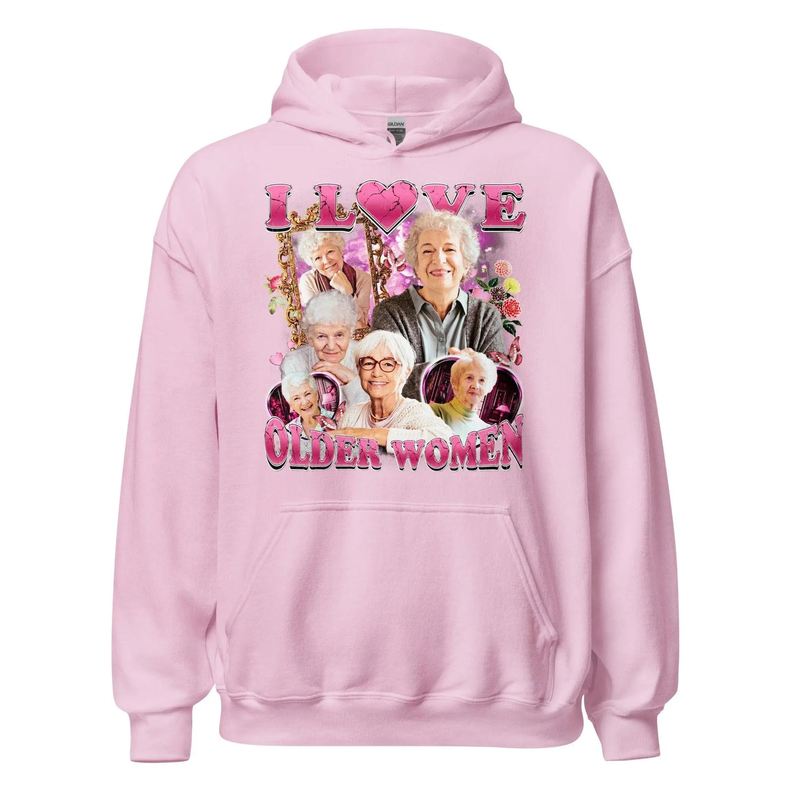 I love Older Women Hoodie - Orbital Clothing
