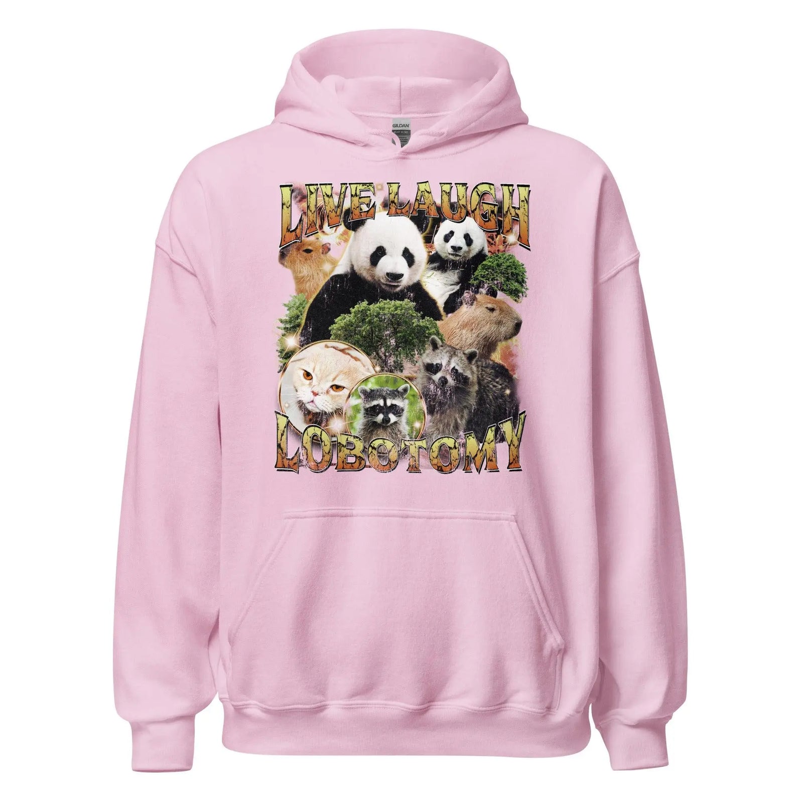 Live Laugh Lobotomy Vintage Design Hoodie - Orbital Clothing