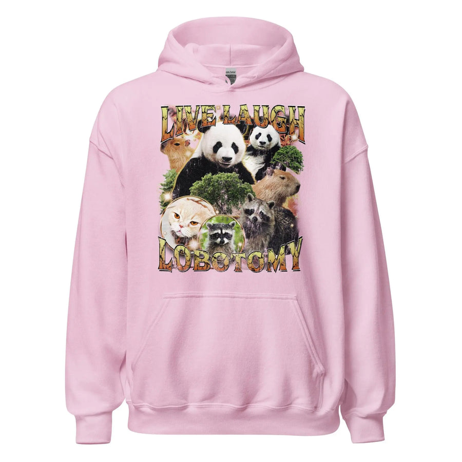 Live Laugh Lobotomy Vintage Design Hoodie - Orbital Clothing