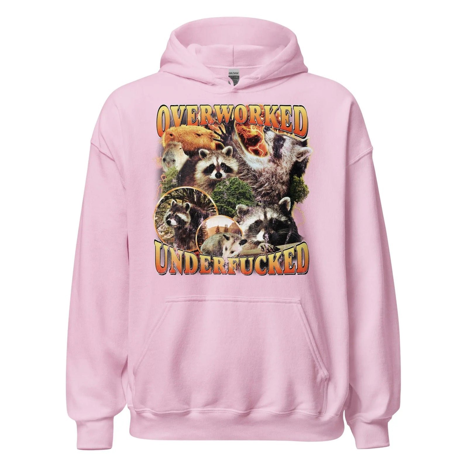 Overworked Underfucked Hoodie - Orbital Clothing