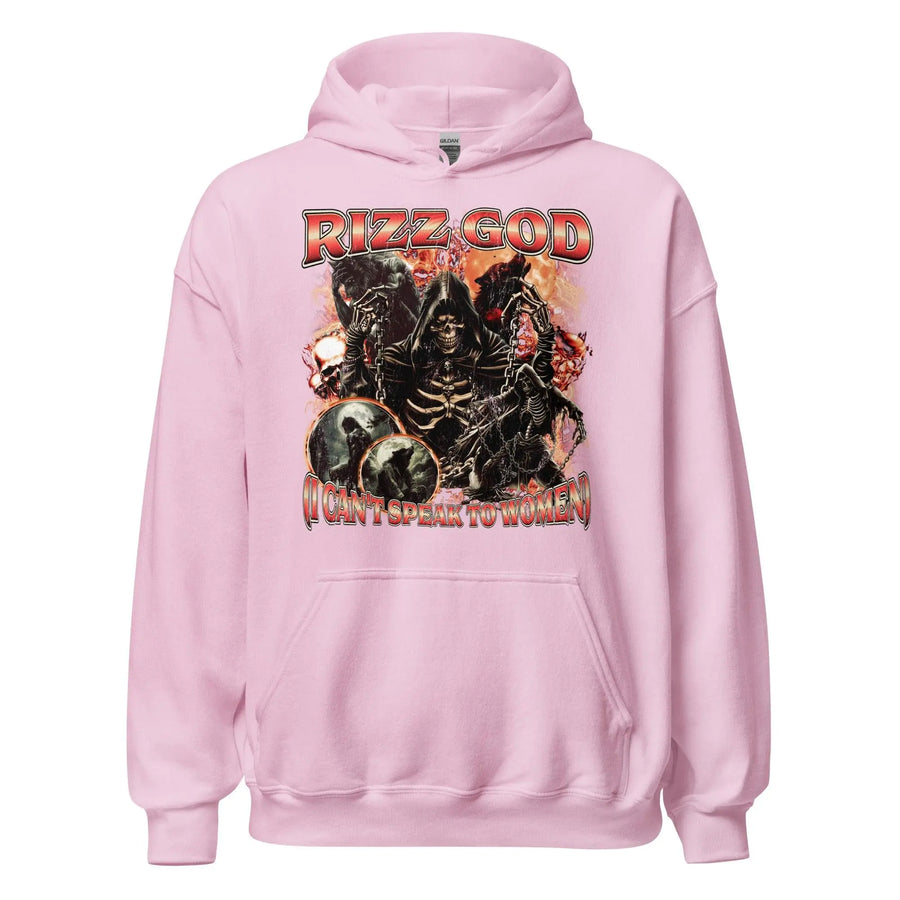 Rizz God (I can't speak to women) Hoodie - Orbital Clothing