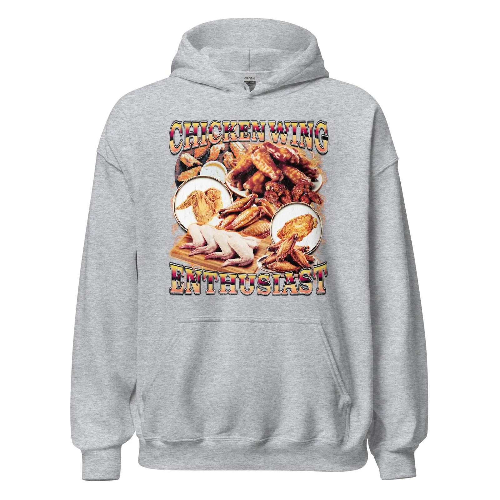Chicken Wing Enthusiast Hoodie - Orbital Clothing
