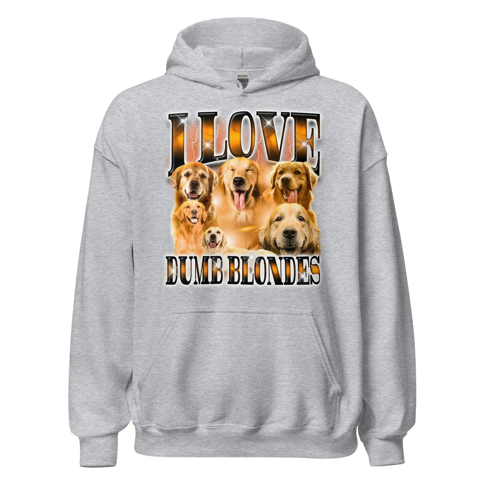 I Love Dumb Blondes Hoodie - Orbital Clothing