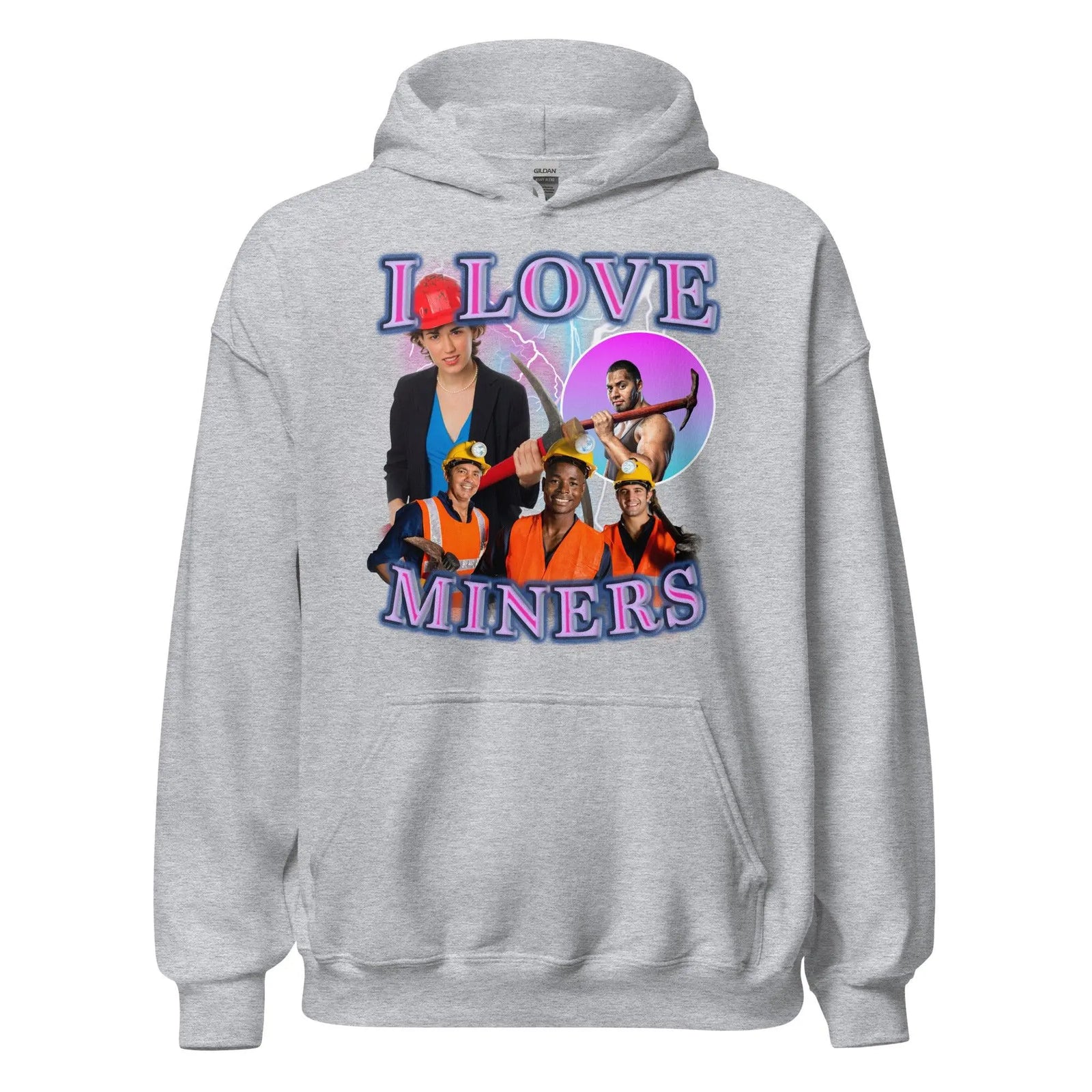 I Love Miners Hoodie - Orbital Clothing