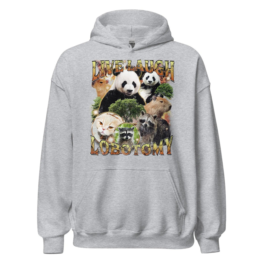 Live Laugh Lobotomy Vintage Design Hoodie - Orbital Clothing