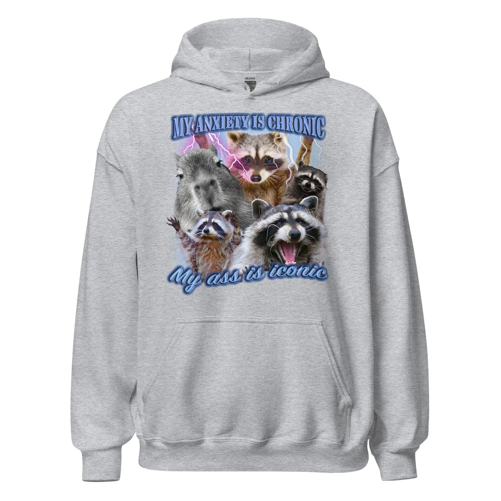 My Anxiety is Chronic My Ass is Iconic Hoodie - Orbital Clothing
