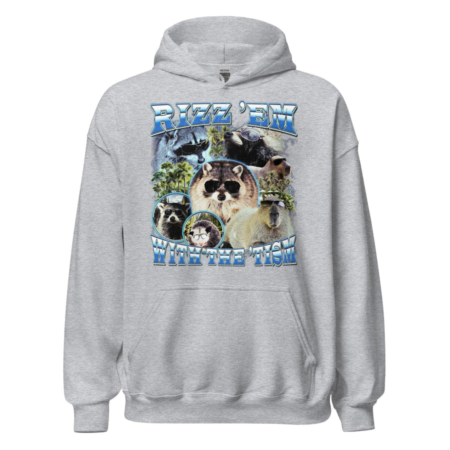 Rizz 'em with the 'tism Hoodie - Orbital Clothing