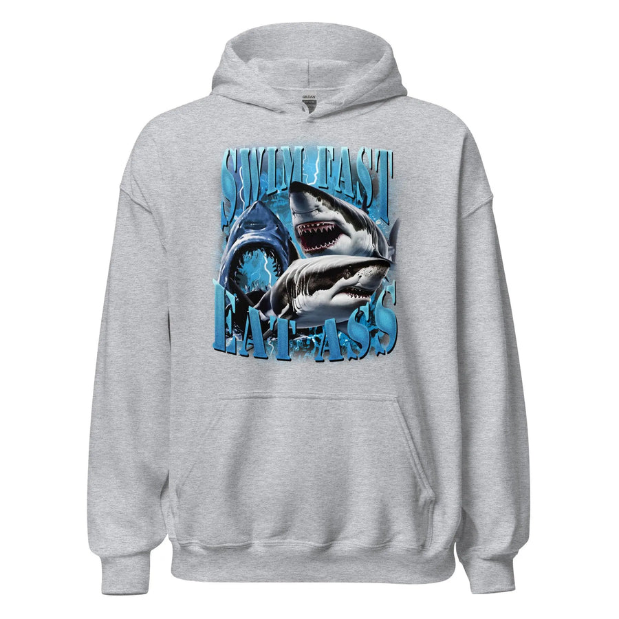 Swim Fast Eat Ass Hoodie - Orbital Clothing